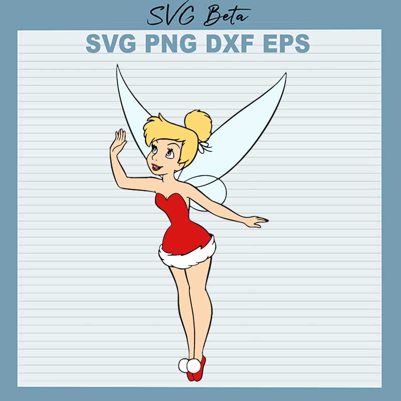 tinker bell christmas svg