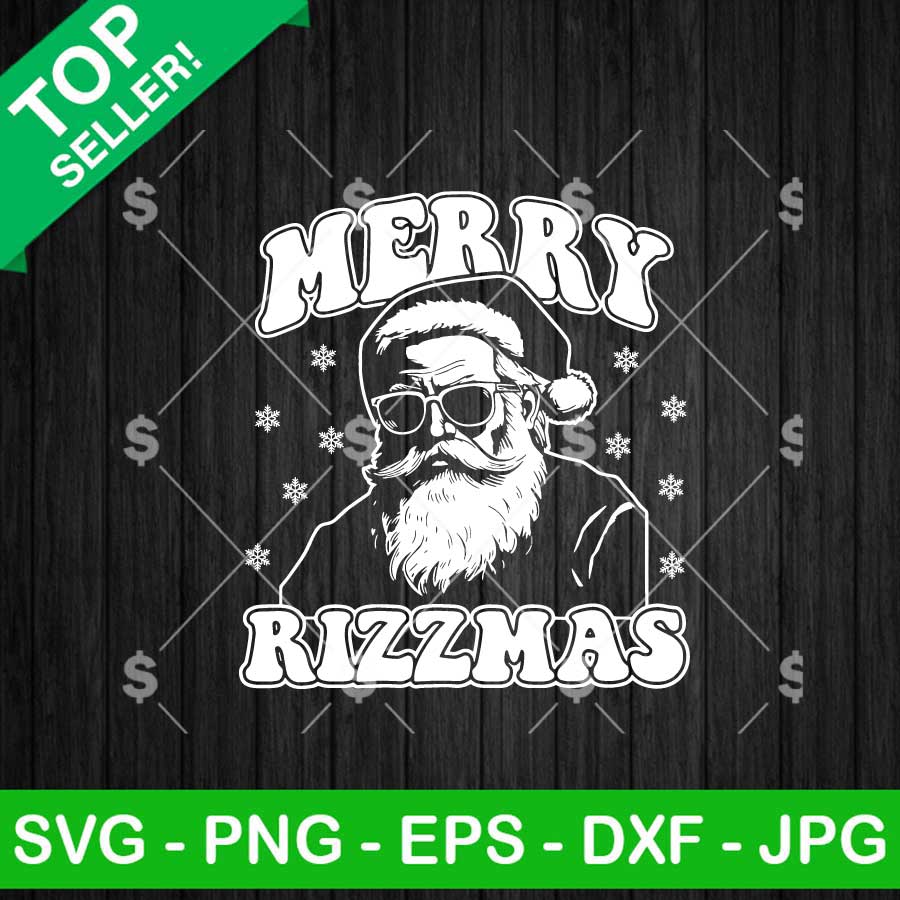 Christmas Rizz Santa Claus Rizzler SVG, Merry Rizzmas SVG, Christmas Rizz Santa Claus SVG