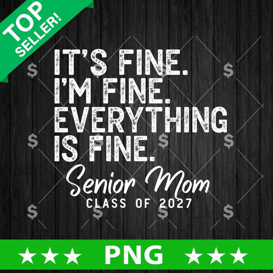Senior Mom Class Of 2027 PNG