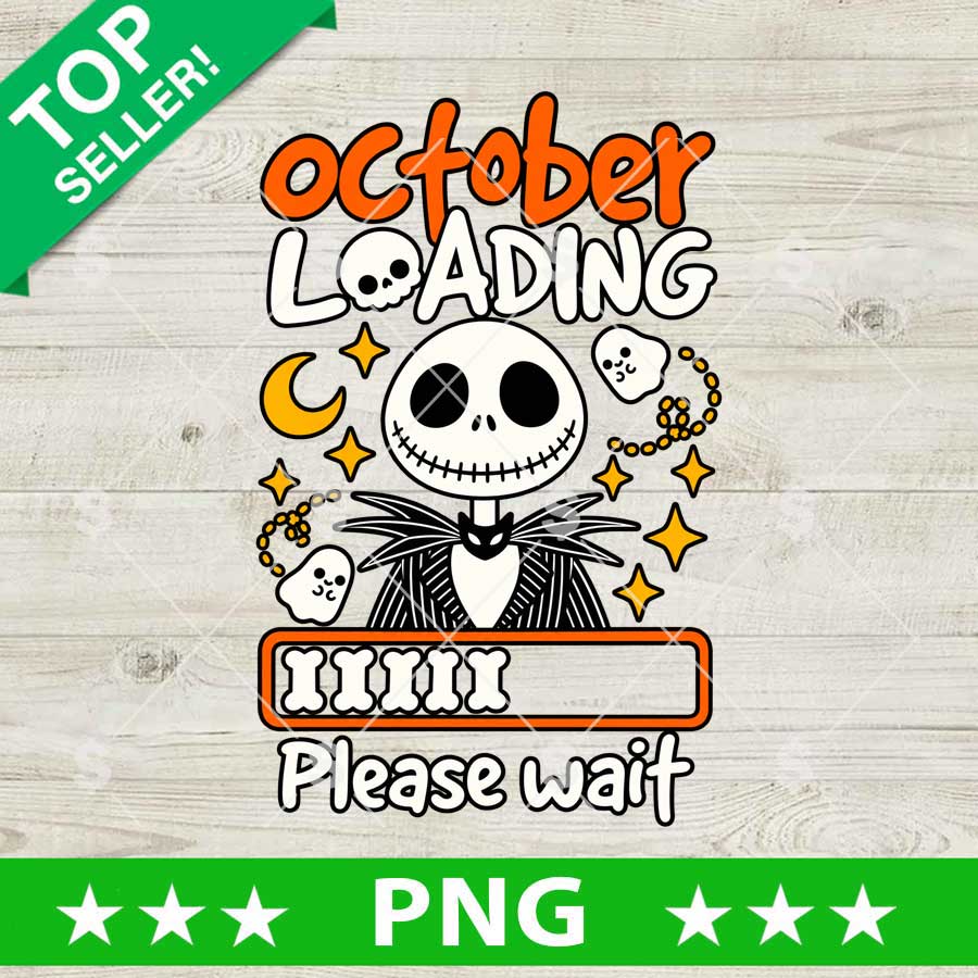October Loading Jack Skellington PNG