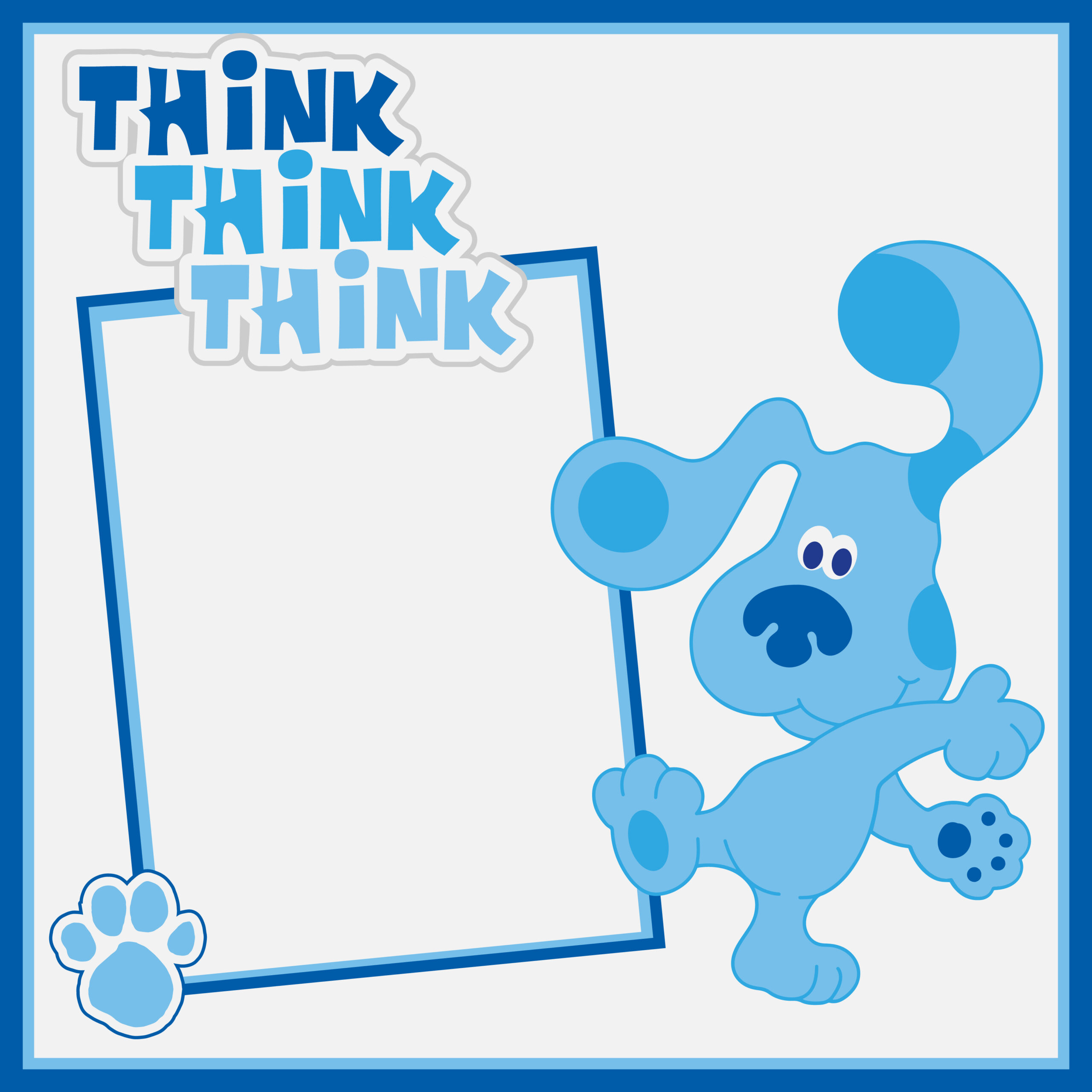 Think Think Think Blues Clues 12x12 Layout