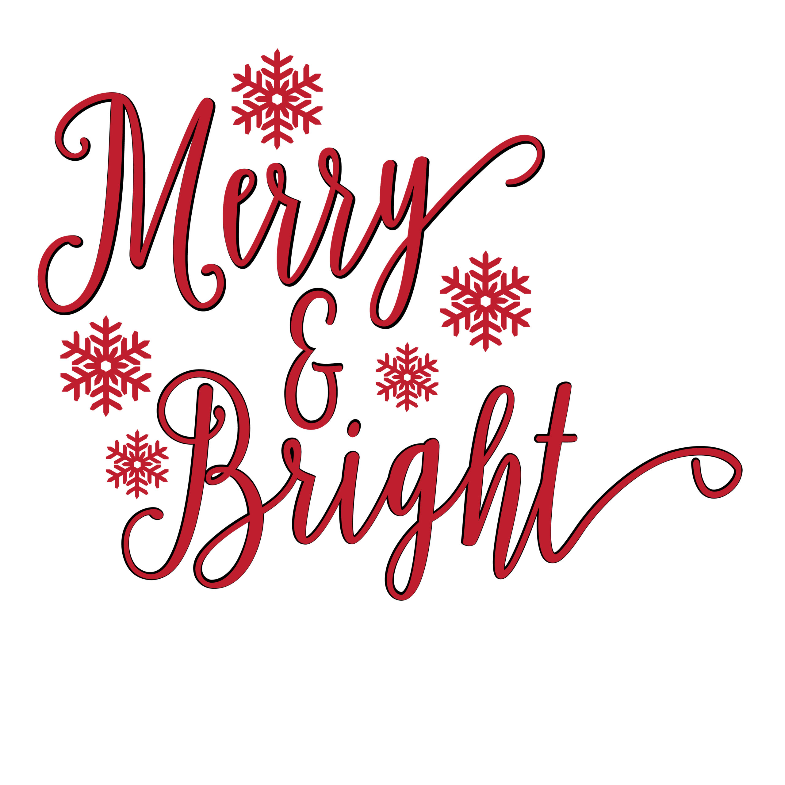 Merry and Bright title