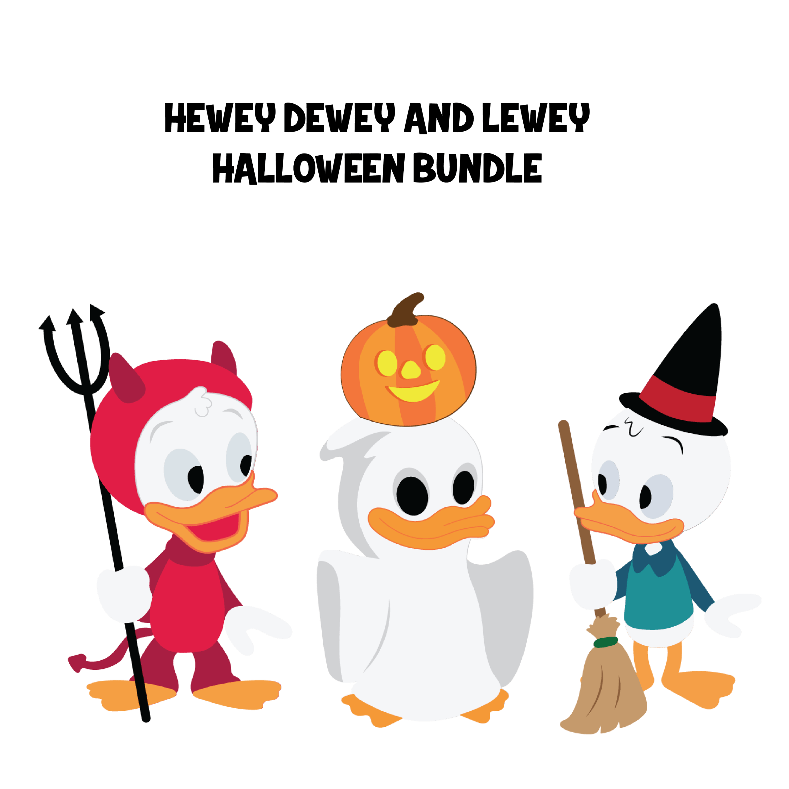 Hewey Dewey Lewey Halloween Bundle