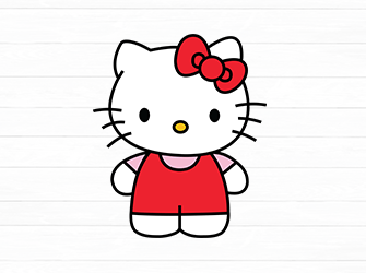 ✄ 1 svg file ✄ 1 eps file Hello Kitty Svg Free Svg Files For Cricut Silhouette