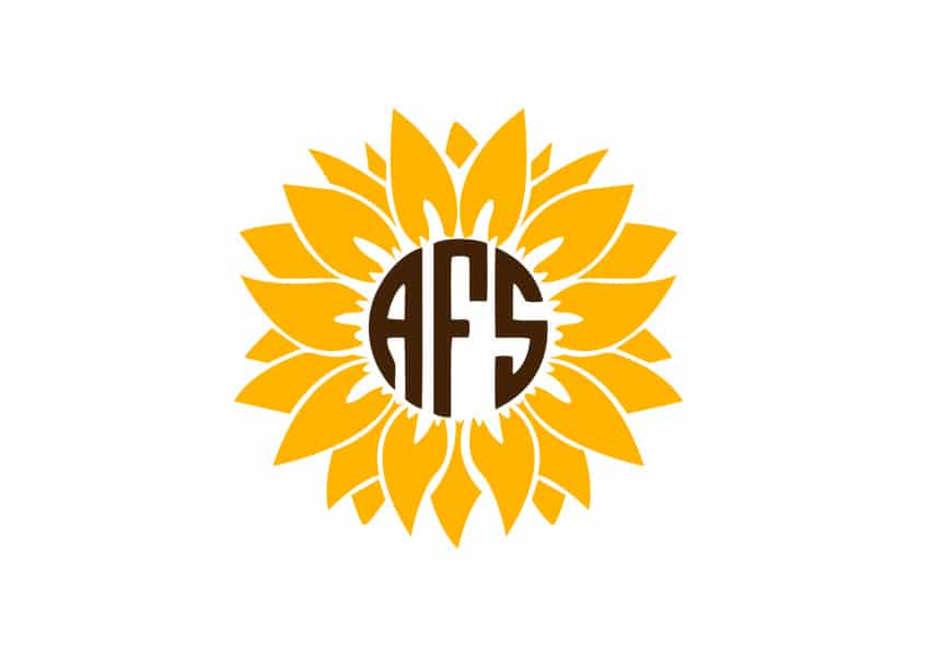 Monogram svg alphabet, monogram svg, keychain svg, frame monogram svg, keyring patterns. Sunflower Monogram Svg Free High Qualify Svg Cut Files