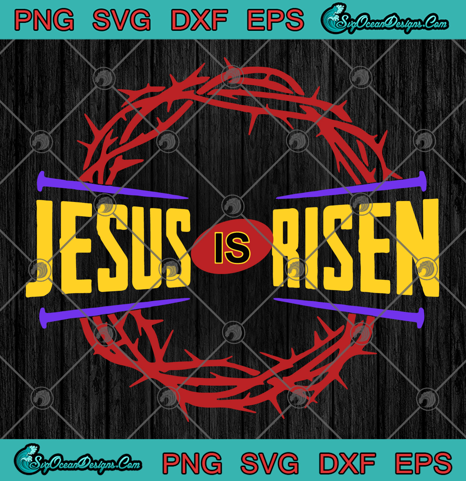 Christian Easter SVG -Jesus Is Risen SVG PNG- He Is Risen Easter SVG ...