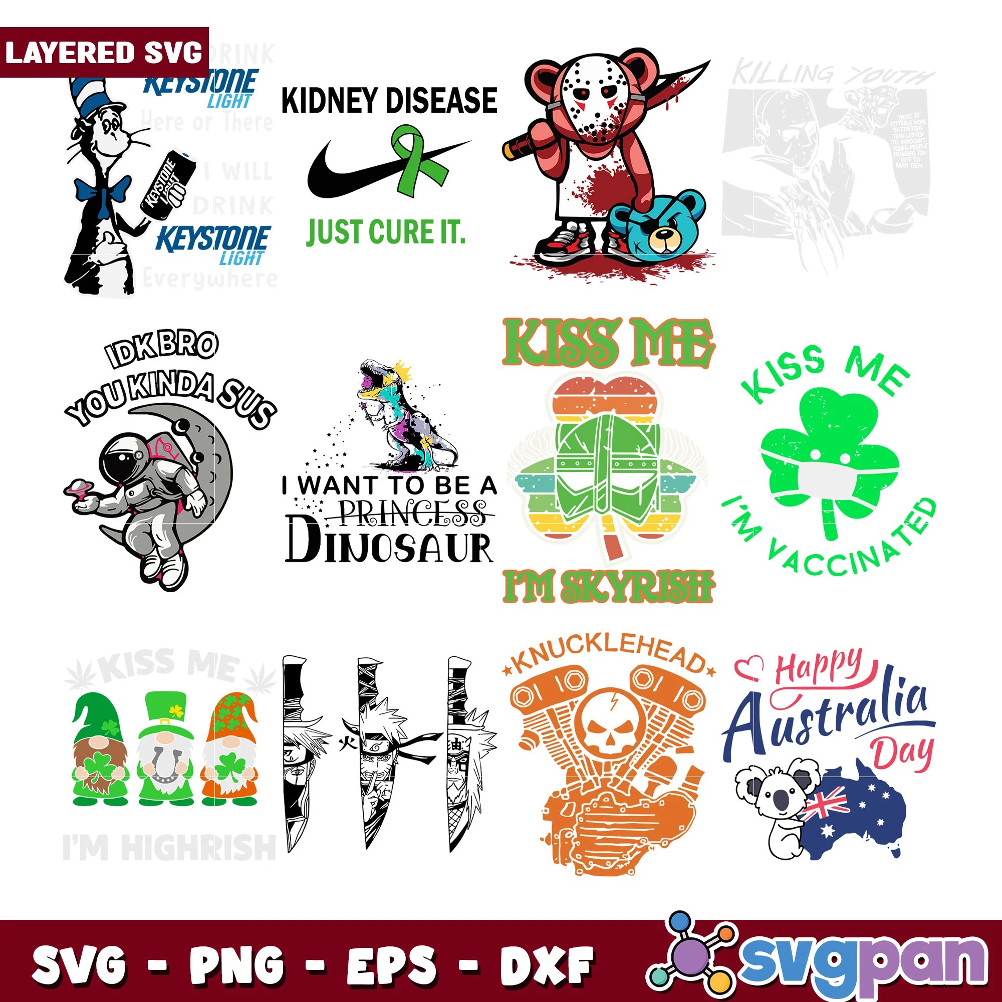 Layered Svg Bundle Designs Graphics Svgpan