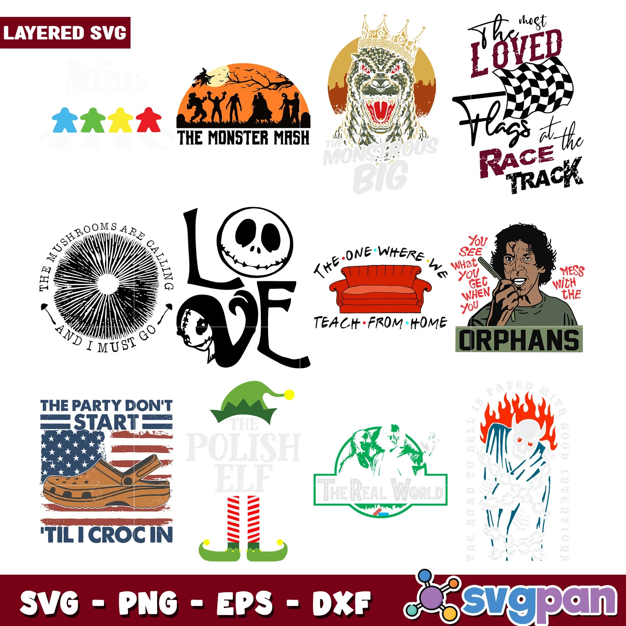 Layered Svg Bundle Fun Designs For Creative Projects Svgpan