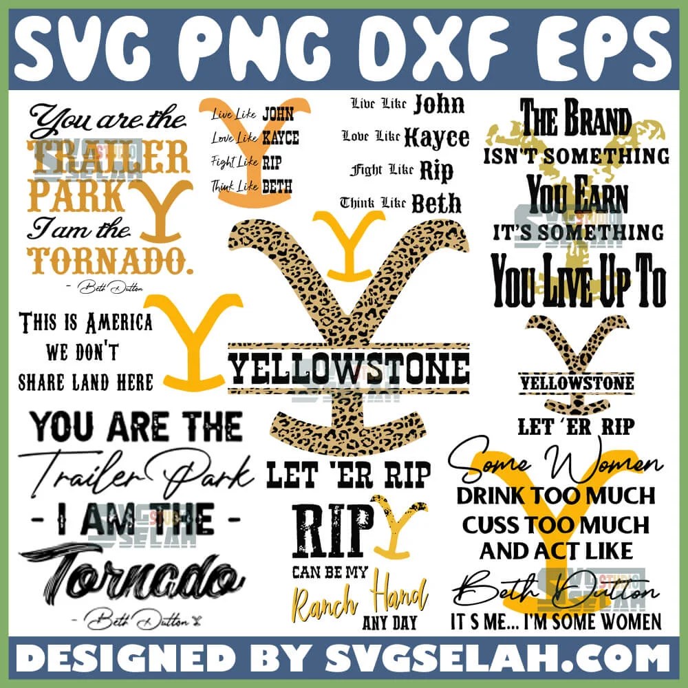 Check out our women drinking svg selection for the very best in unique or. Yellowstone Quotes Svg Bundle Svg Selah