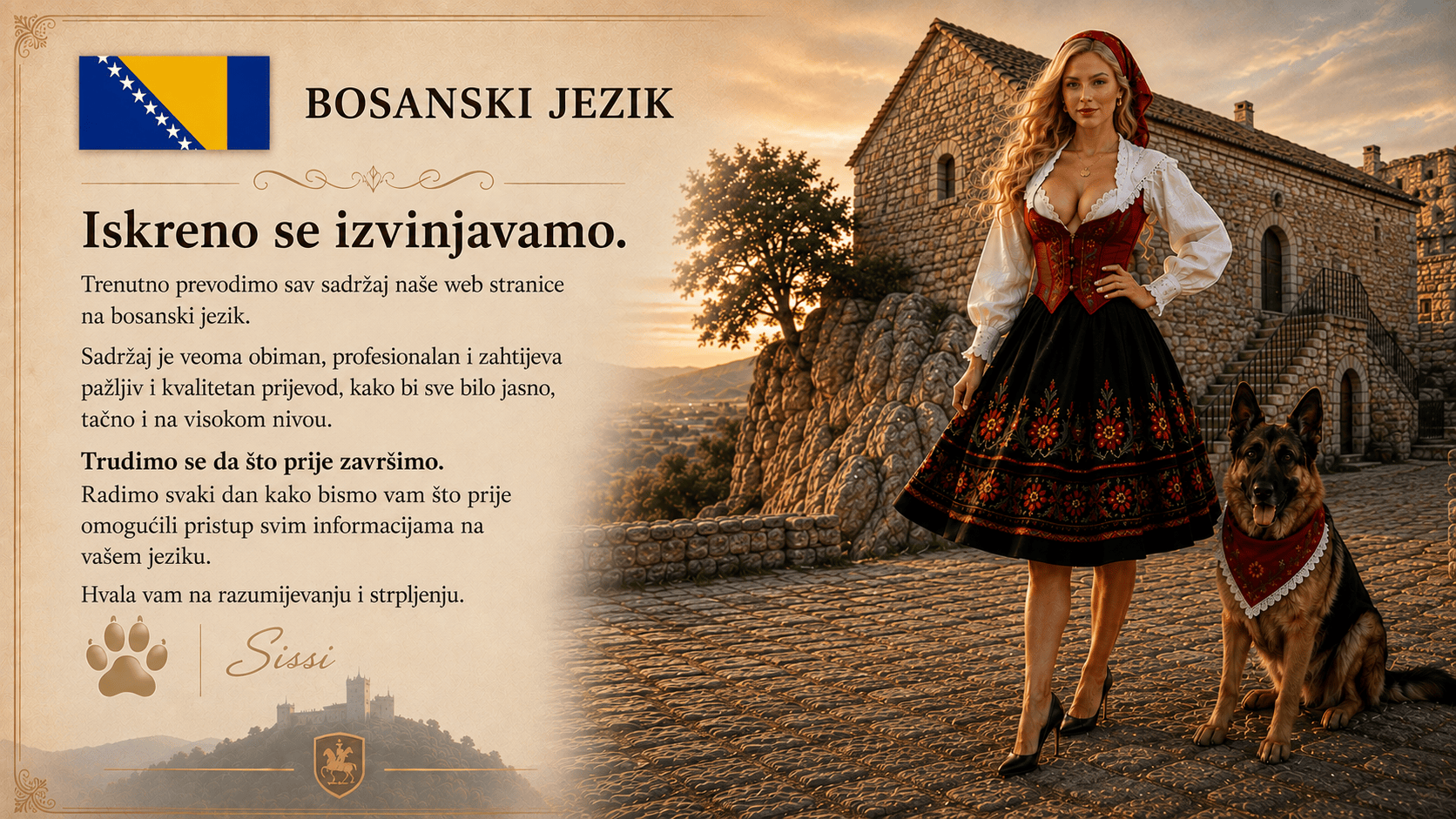 Versione internazionale in lingua bosniaca