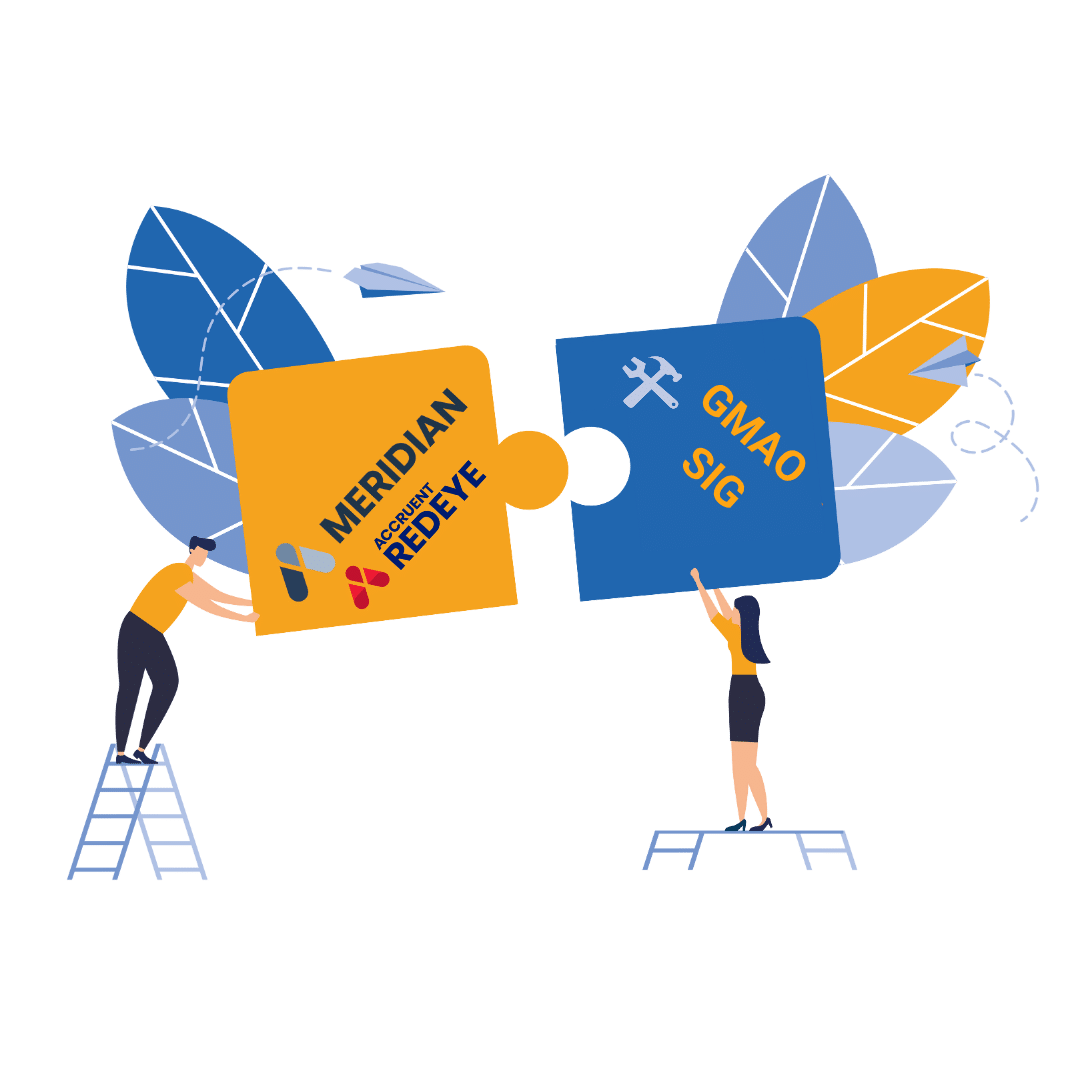 RedEye SVSI Solution logiciel Accruent cycle de vie des actifs GMAO GED GEDT