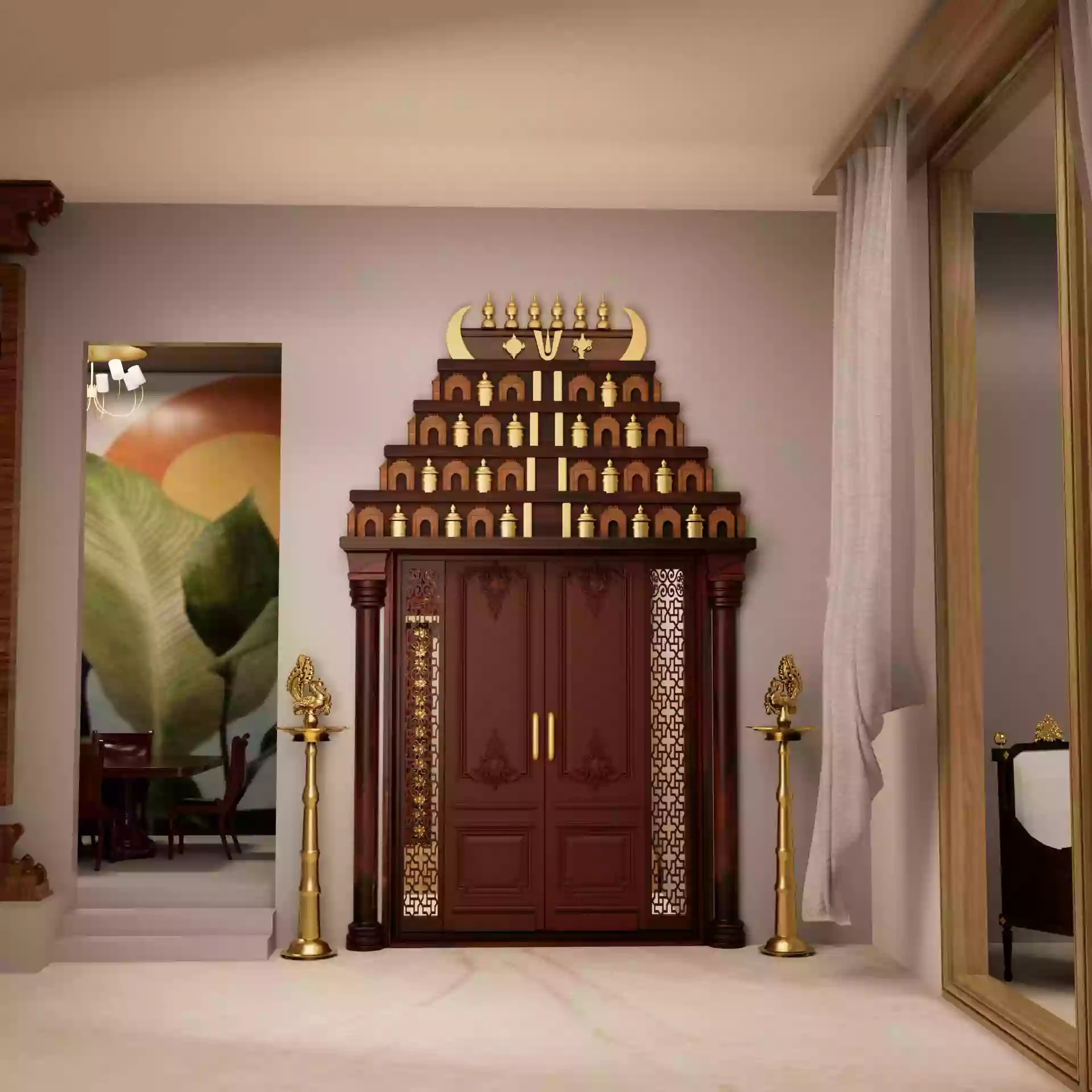 house wooden temple design