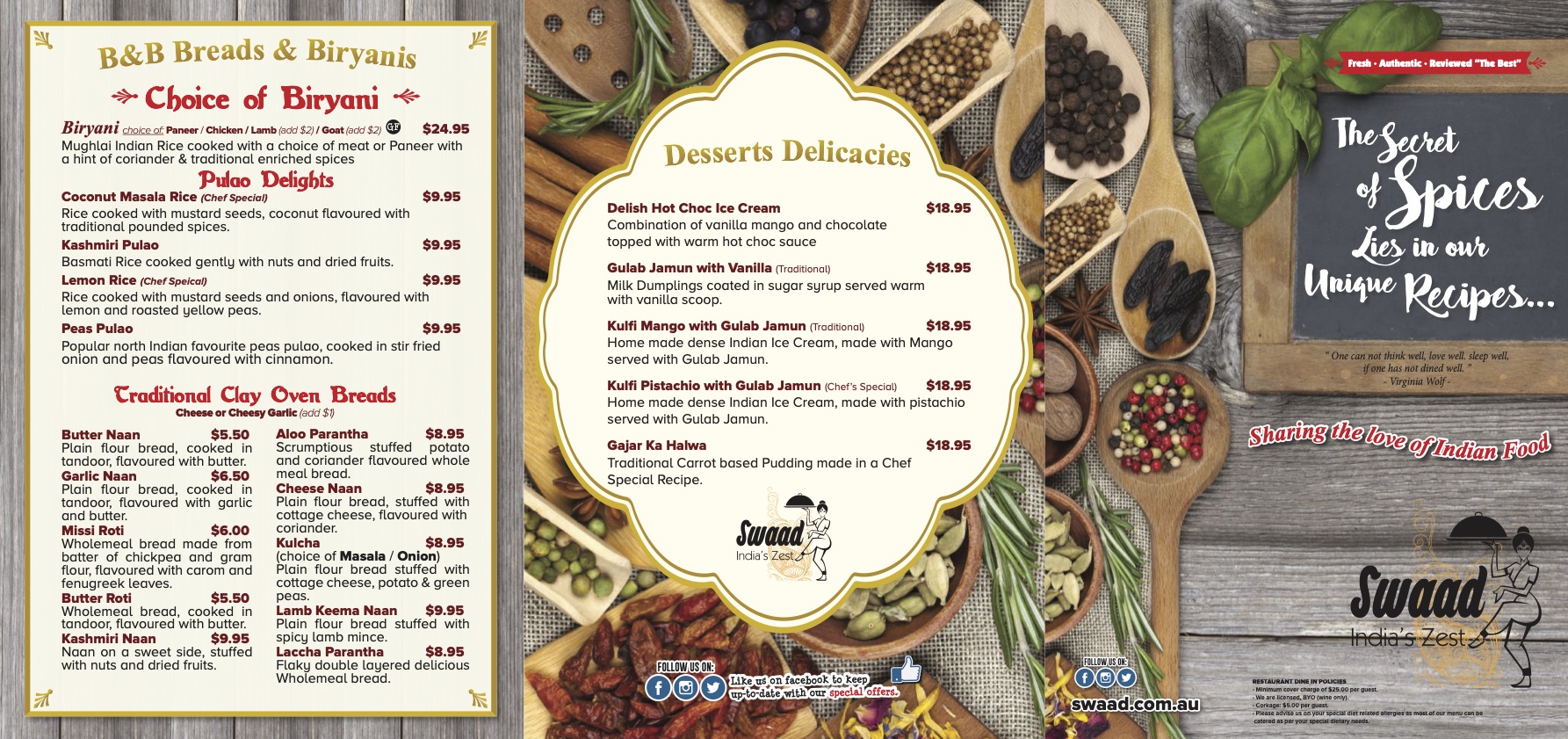 Dine-in Menu 2025 Page2