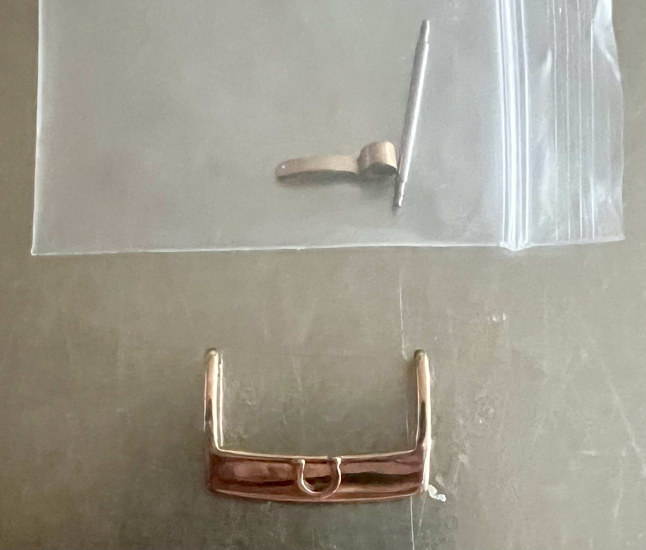 Omega 22mm Rose Gold Clasp watch Buckle