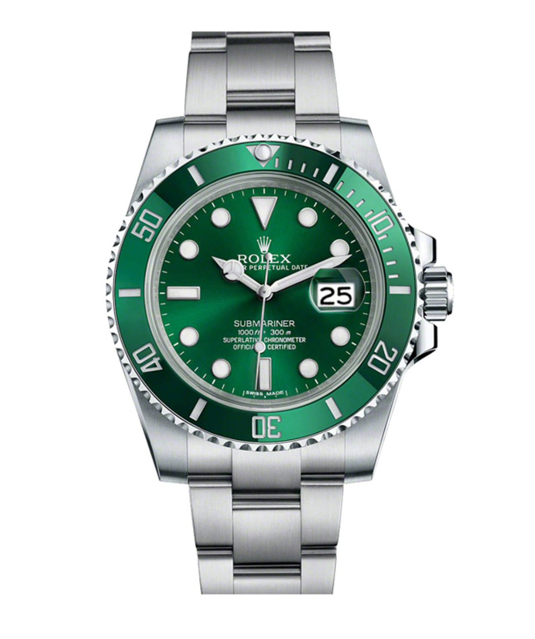 Submariner Oyster Perpetual  Green Hulk Stainless Quartz 126610LV “Starbucks” Watch