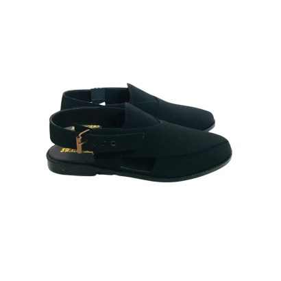 Jet Black Kheri Sandals