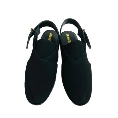 Jet Black Kheri Sandals