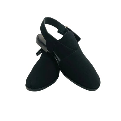 Jet Black Kheri Sandals
