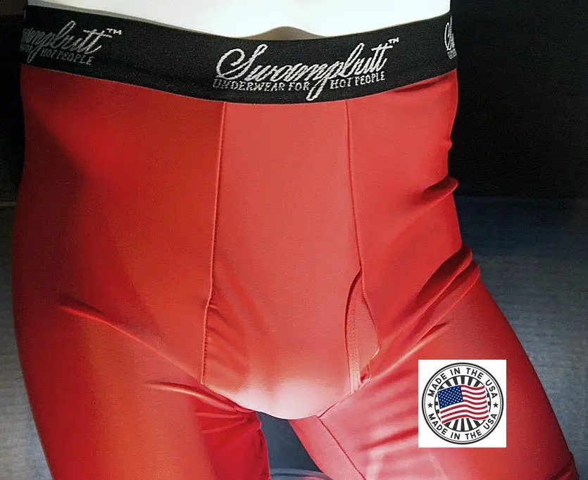 SwampButt Made in the USA Red Underwear. Red Made in the USA Men's Underwear.