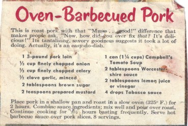 Oven BBQ Pork