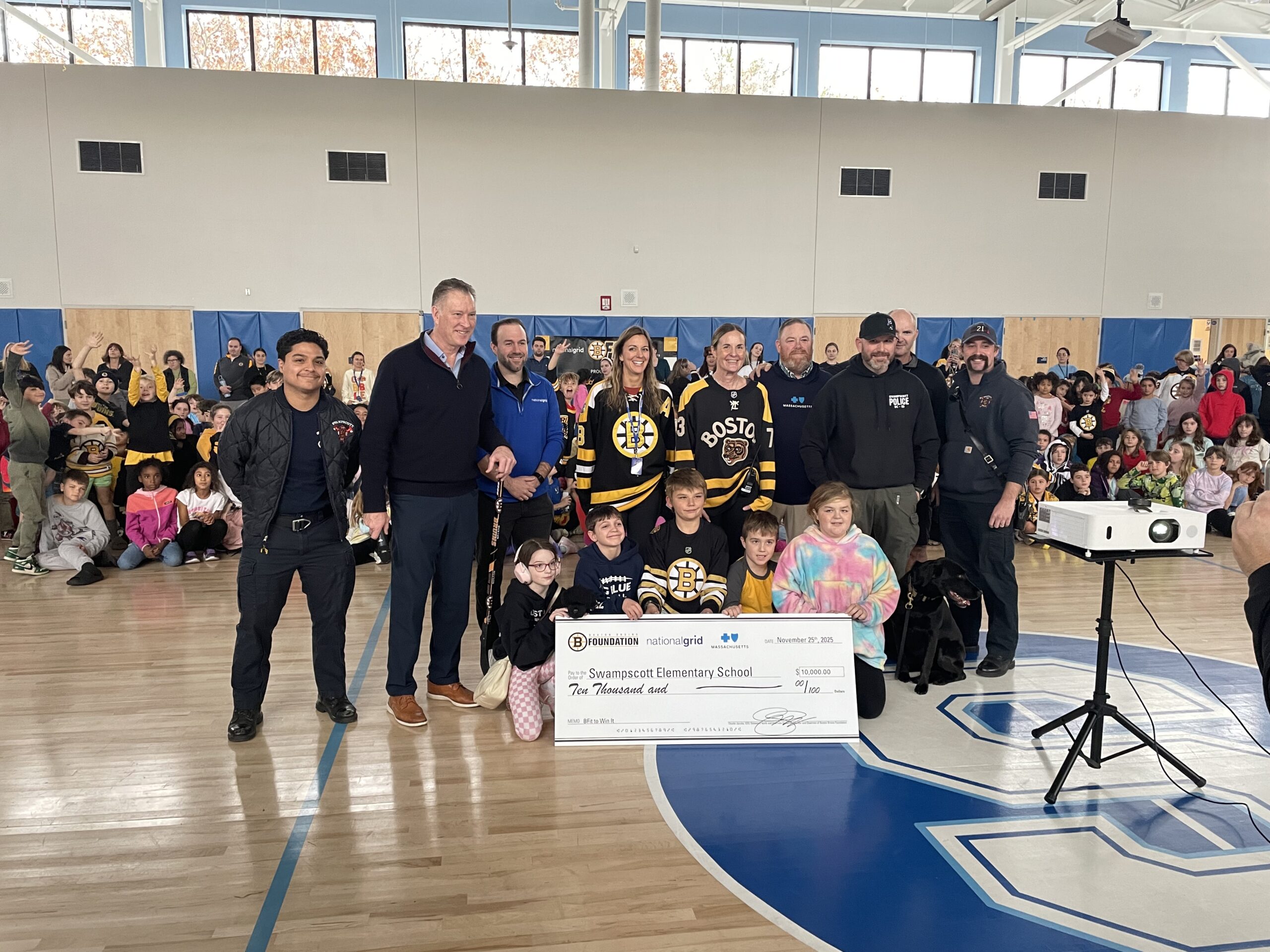 Elementary School Receives $10,000 Donation From Boston Bruins Foundation
