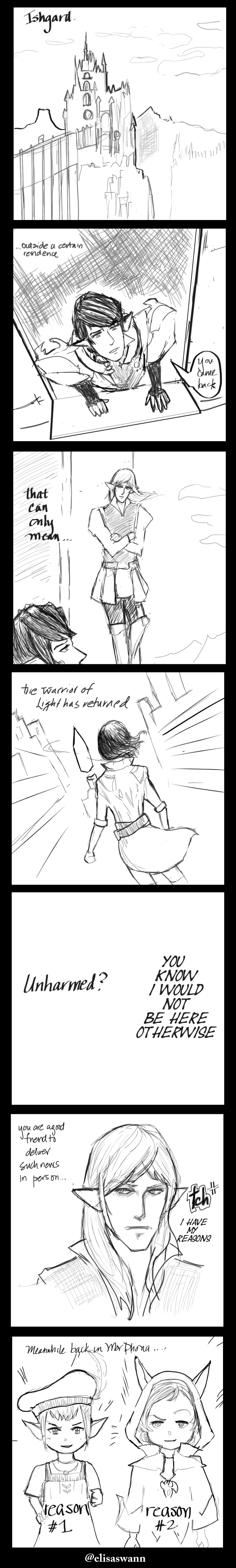 Fake comic lead (Returning to Ishgard)