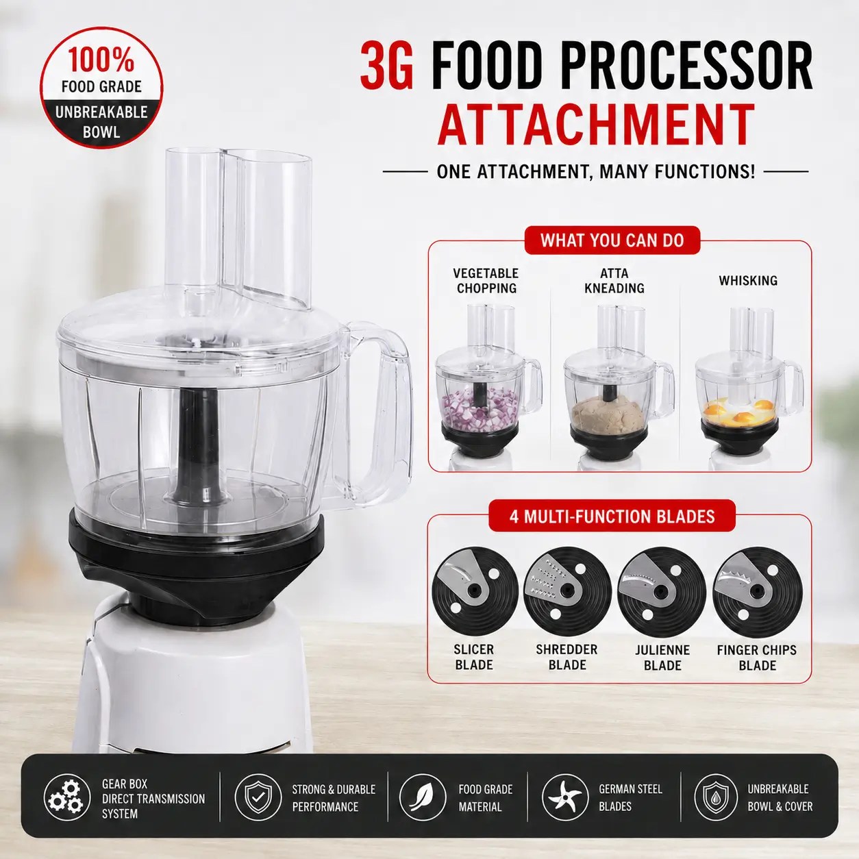 3G Food Processor Attachment