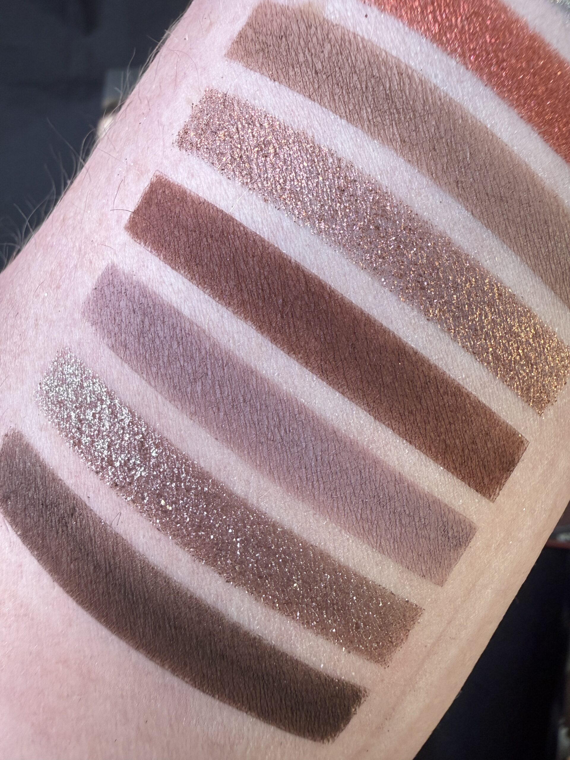 Colourpop x Eclipse palette swatches