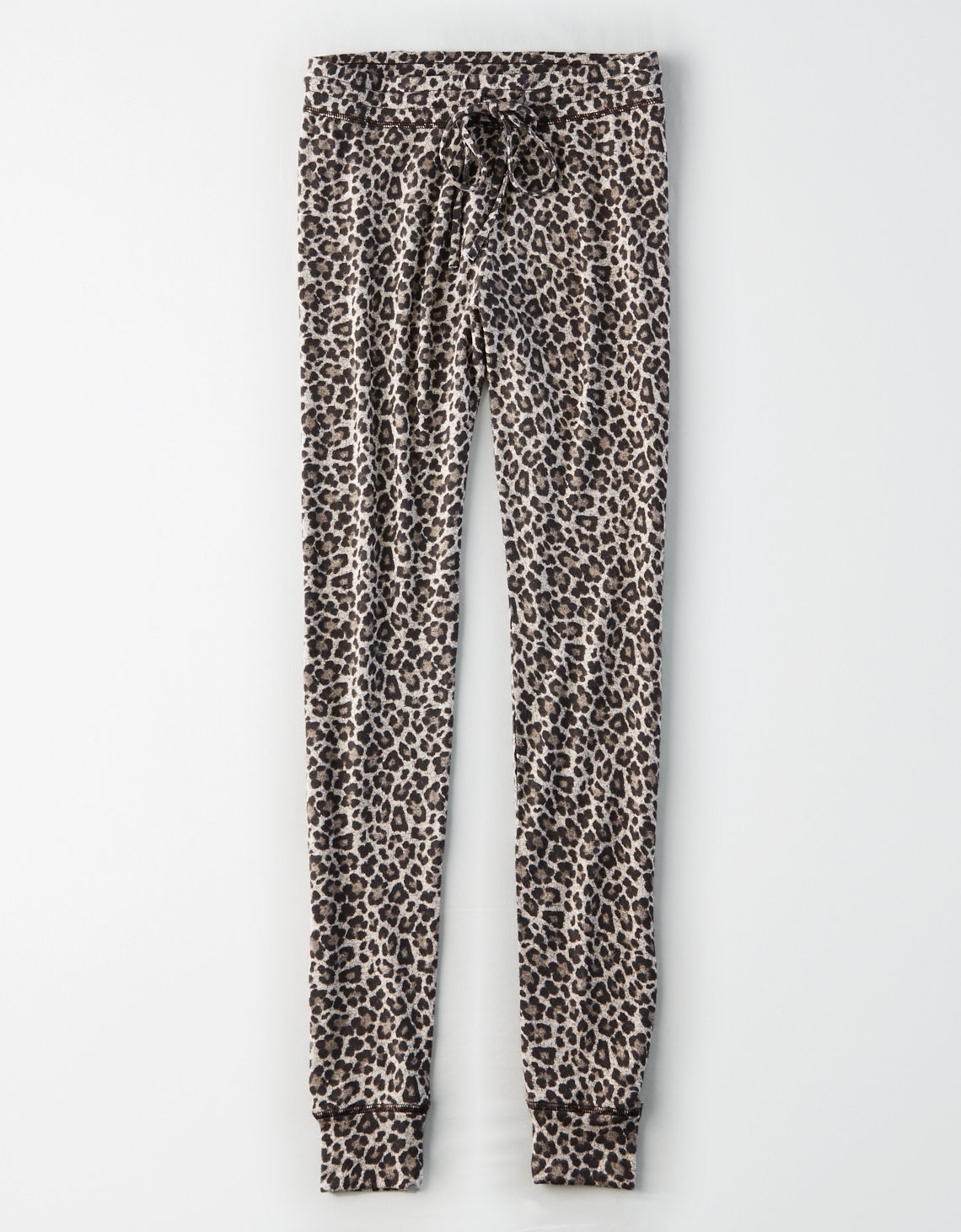 american eagle high-rise plush leopard legging