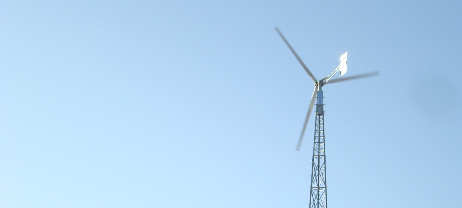 Windmill generates electricy for the farm