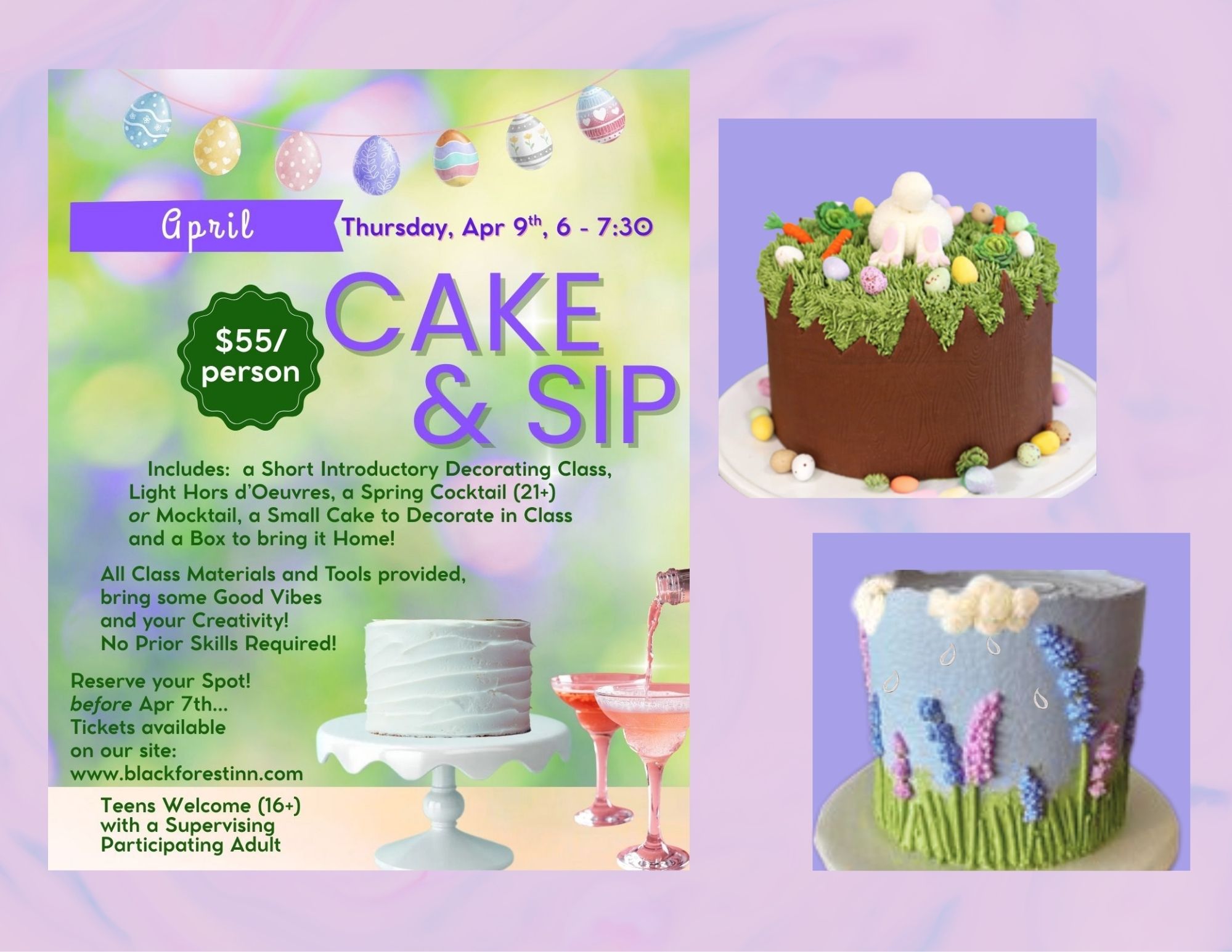 April Cake & Sip