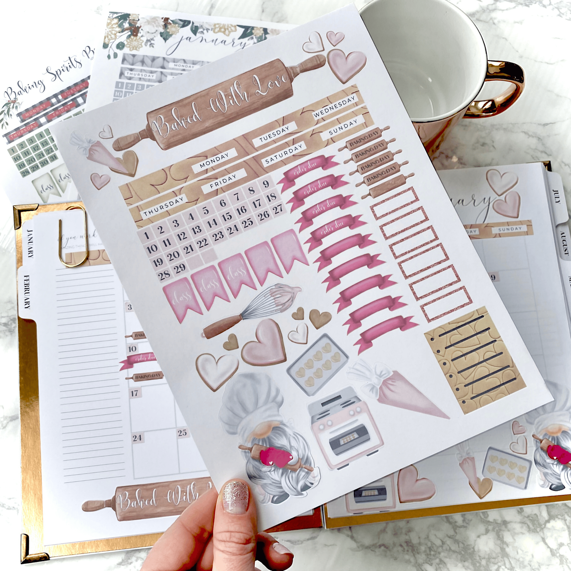 February Sweet Life Planner Stickers