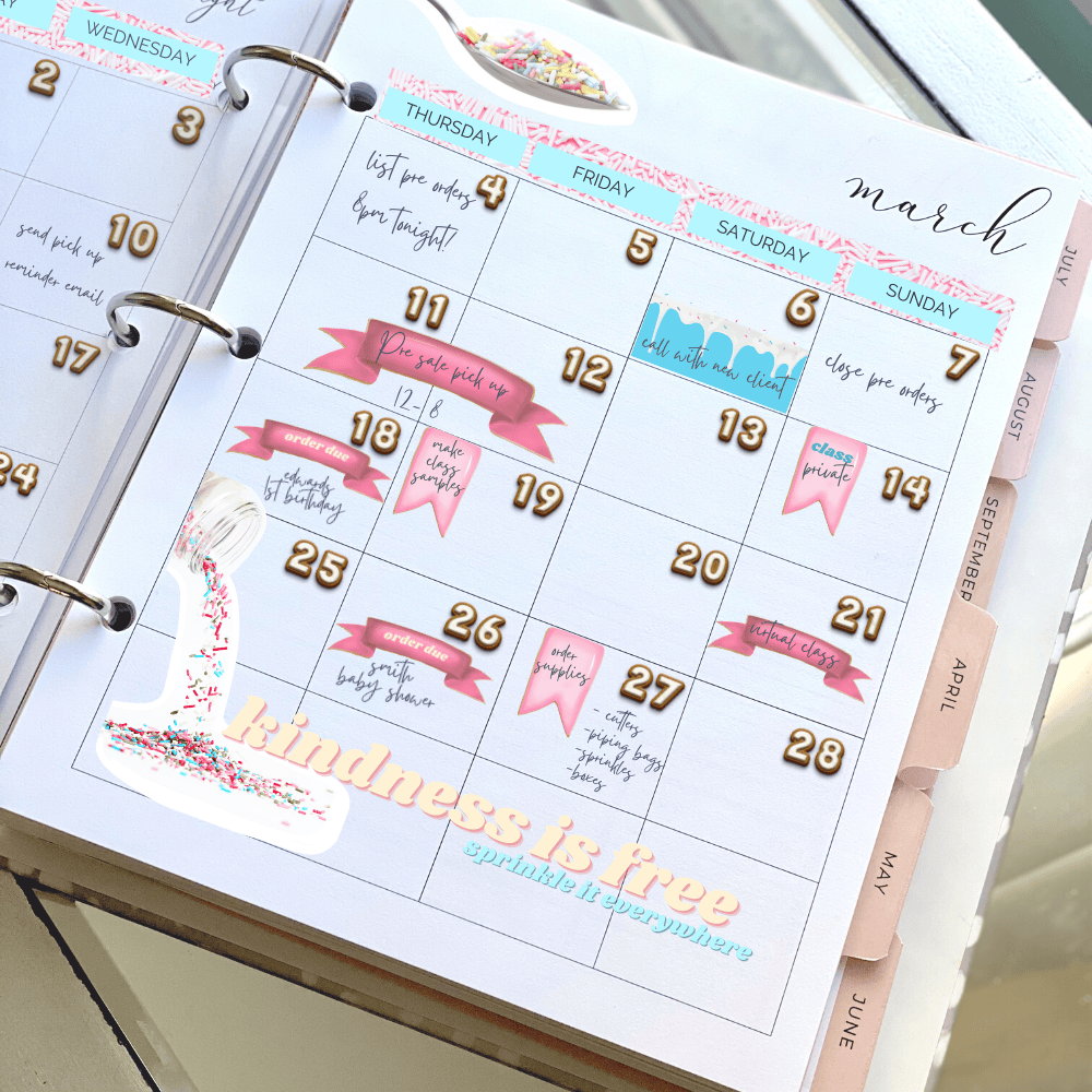 Sprinkle Kindness Sweet Life Planner Stickers