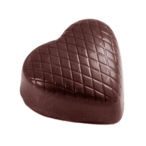 CW1436 Chocolate Mould Checkered Heart
