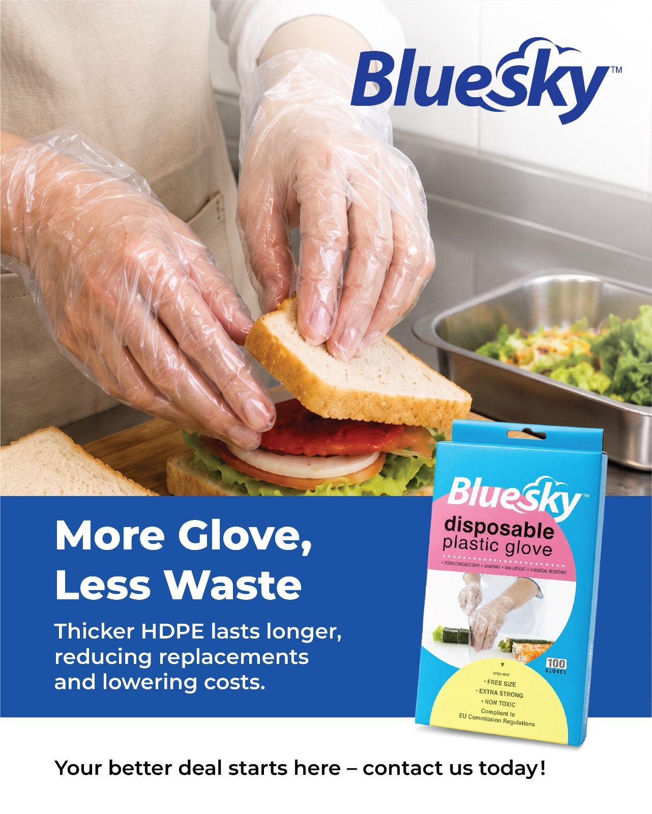 BlueSky Disposable Kitchen Gloves