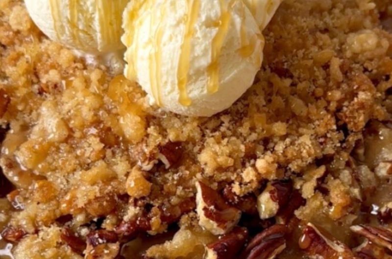 Caramel Banana Pecan Tart