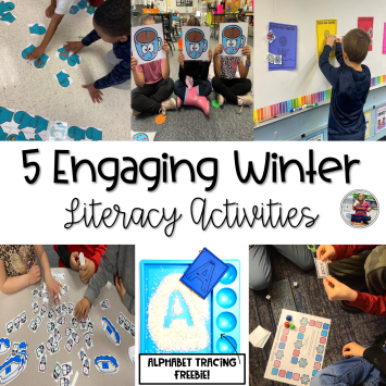 Engaging and hands on literacy center activities for winter