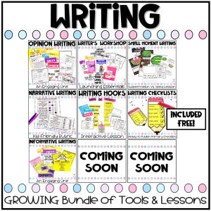 first grade writing resources and lessons bundle