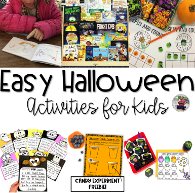 Easy Halloween Math and Literacy Activity Ideas