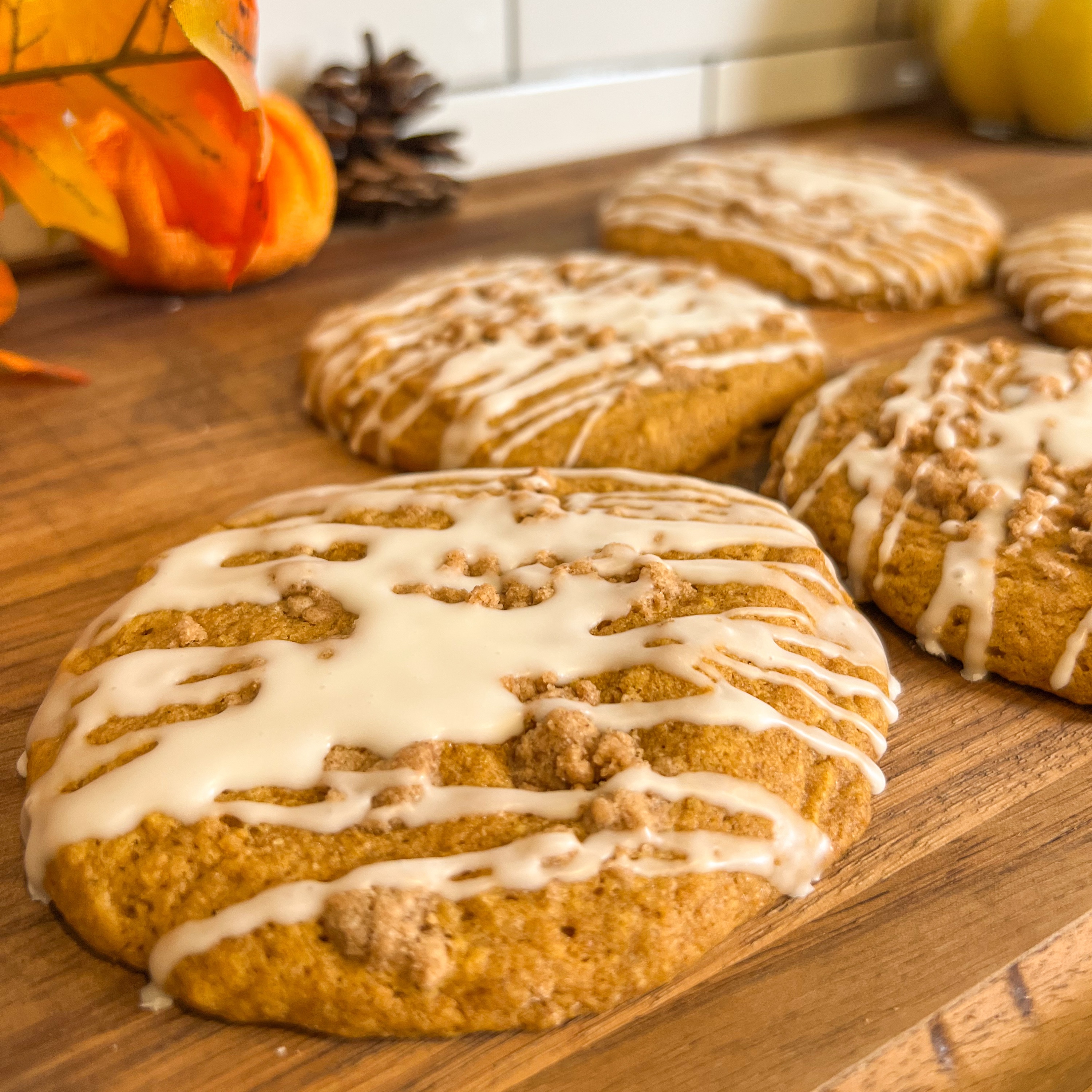 Pumpkin Coffee Cake Cookies