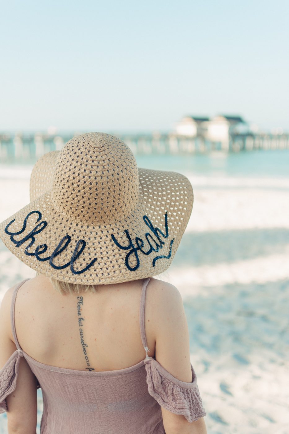 DIY Sequin Script Hat