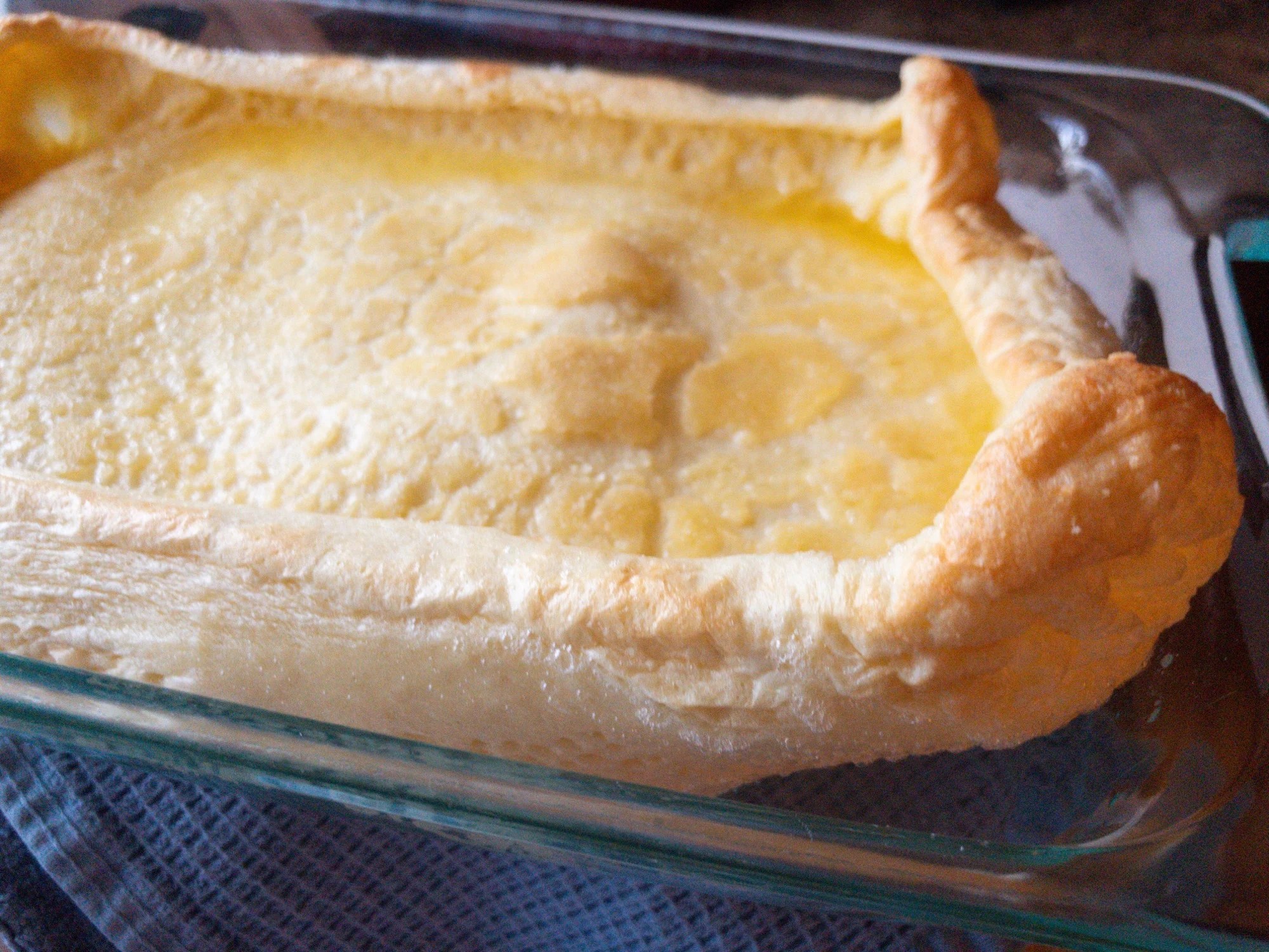 German Pancakes in Casserole Dish