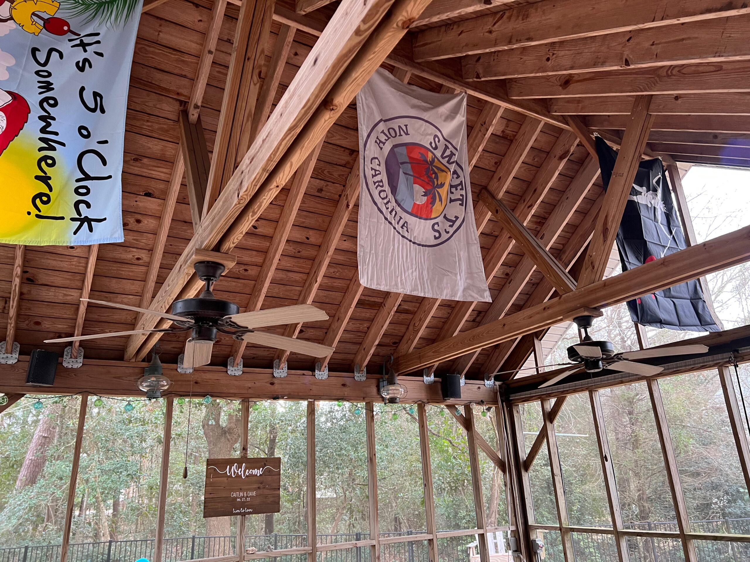 Back Porch flags