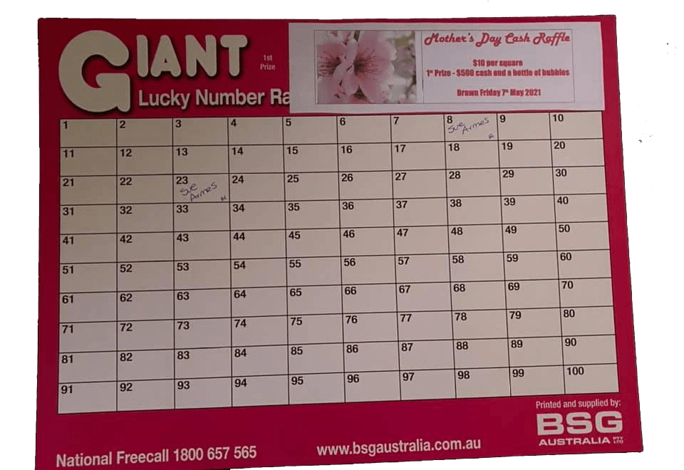 Mothers Day Cash Raffle