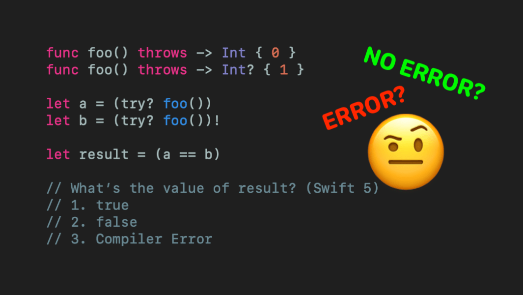 You are currently viewing 46% of People Think This Swift Code Has Error, Apparently, It Doesn’t!