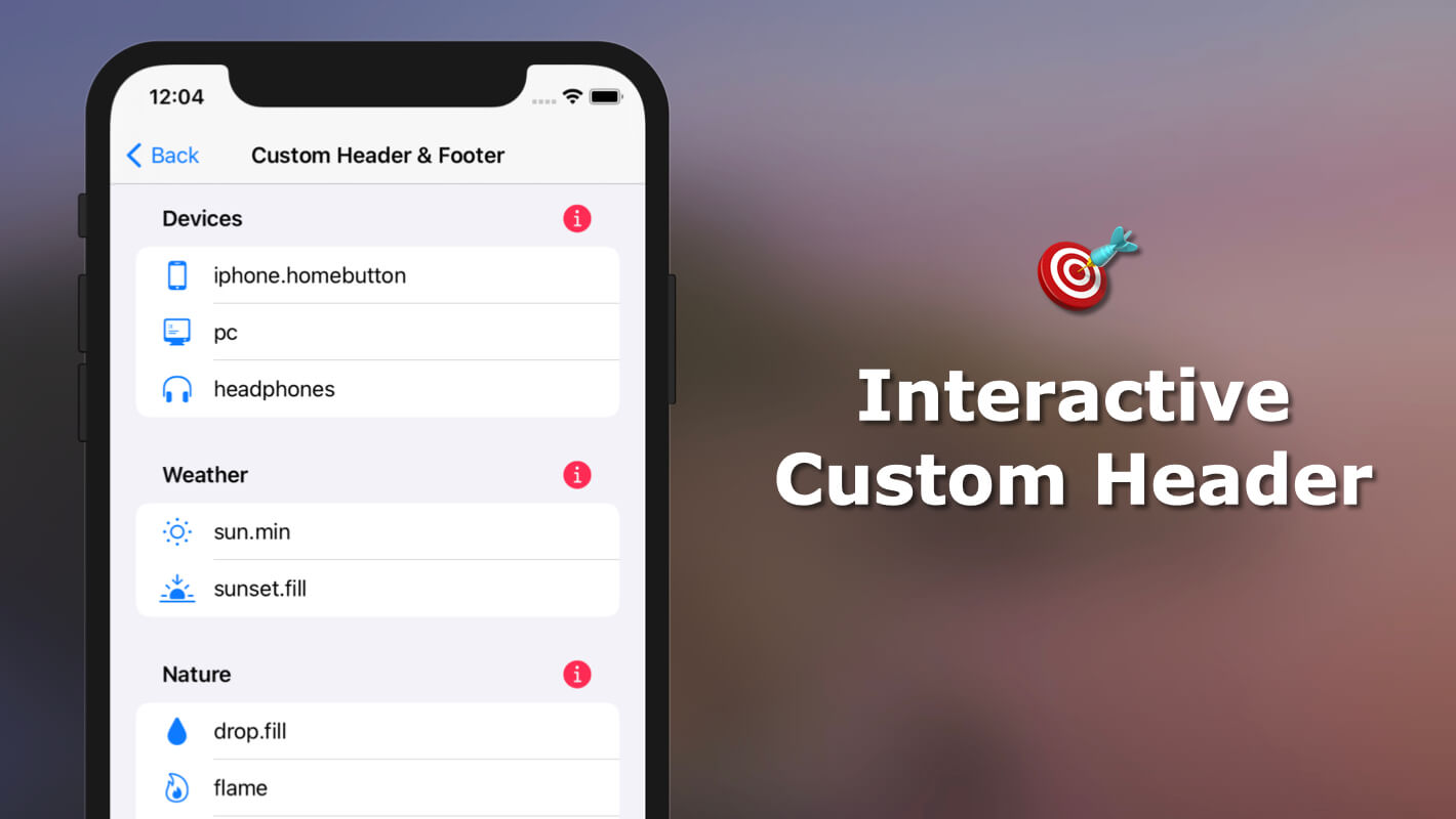 Read more about the article UICollectionView List with Interactive Custom Header
