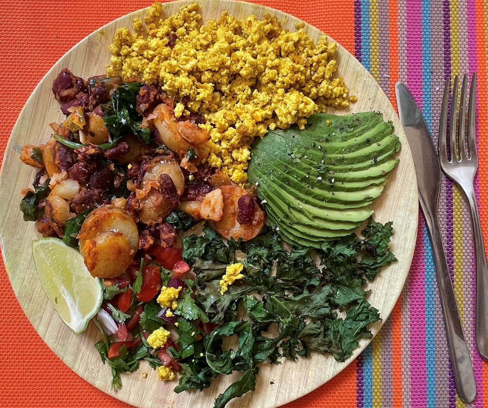 vegan breakfast scramble