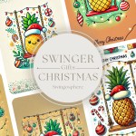 Swinger Christmas with various themed pineapples.
