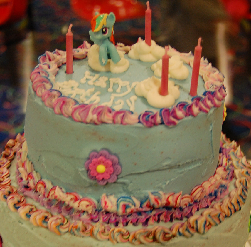 Rainbow Dash Cake