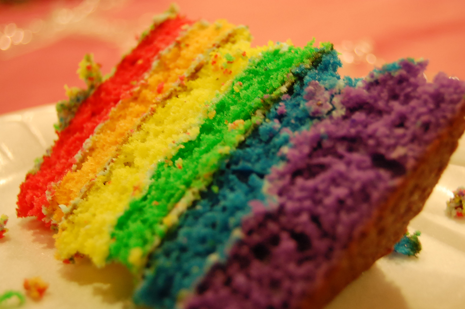 Inside of Rainbow Dash Cake